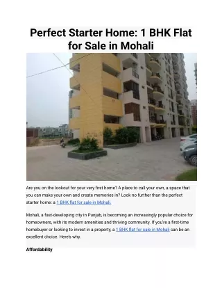 4 BHK Flats for sale in Mohali