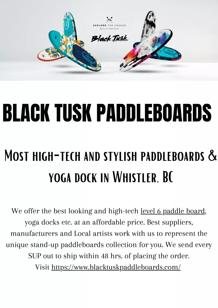 black tusk paddleboards