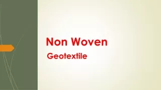 Non Woven Geotextile