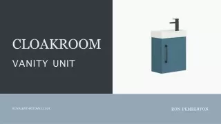 Cloakroom Vanity Units - Royal Bathrooms