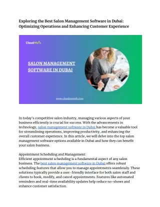 exploring the best salon management software