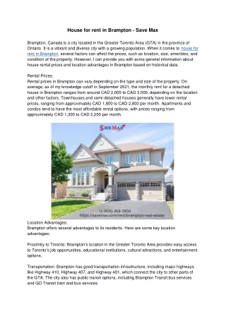 house for rent in brampton save max brampton