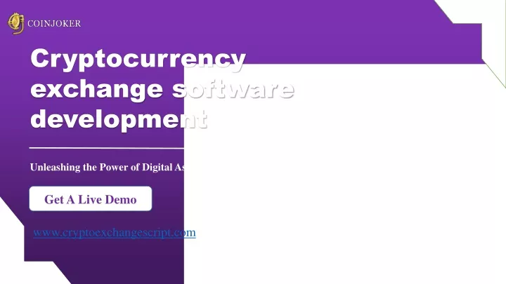 cryptocurrency exchange software development