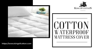 Ultimate Comfort and Protection: Cotton Waterproof Mattress Cover