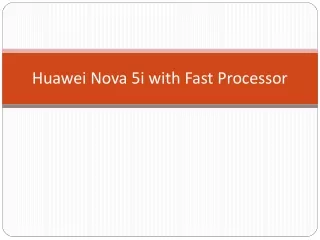huawei nova 5i with fast processor