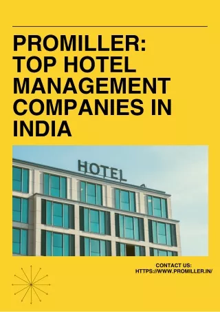ProMiller- What are the benefits of Hotel Asset Management?