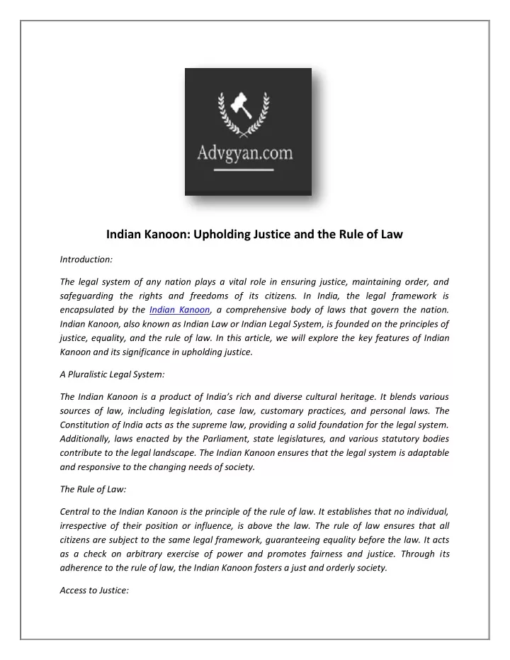 indian kanoon upholding justice and the rule
