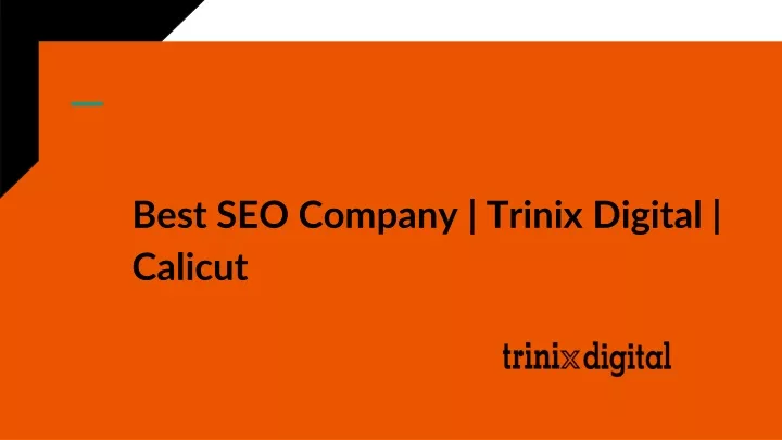 best seo company trinix digital calicut