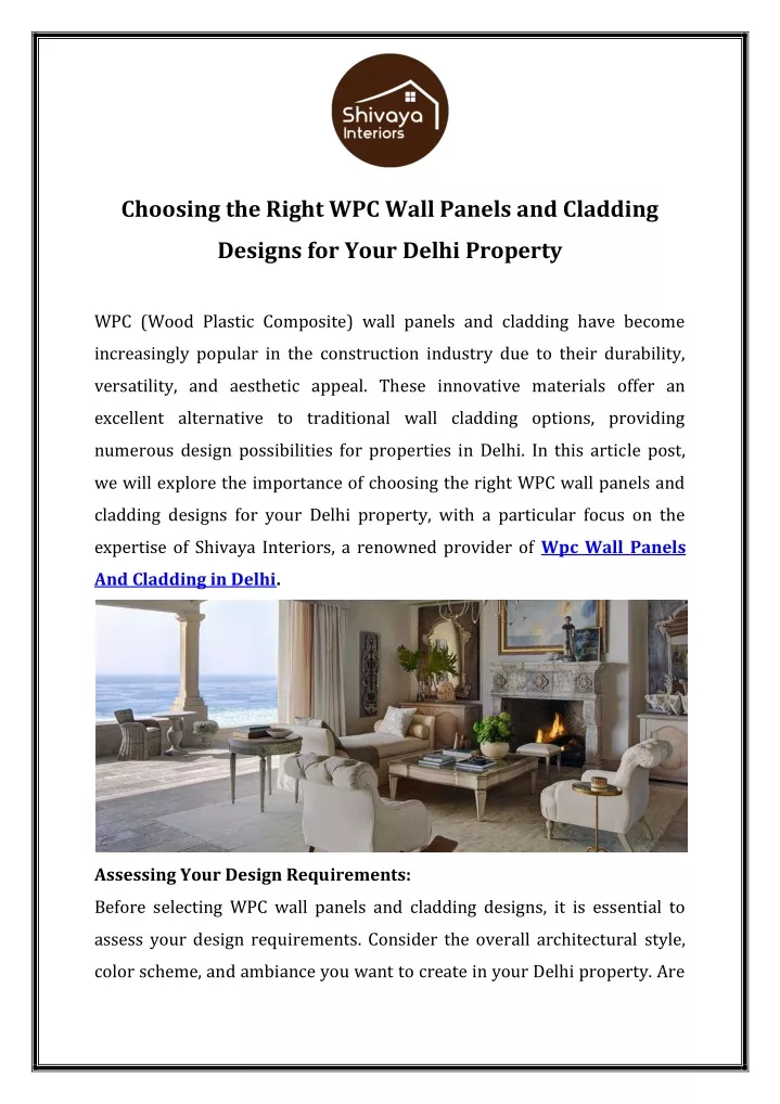 choosing the right wpc wall panels and cladding