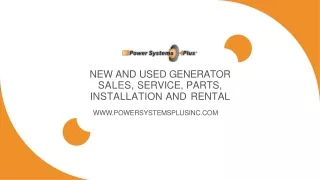 Shop New & Used Generators for Sale  Power Systems Plus