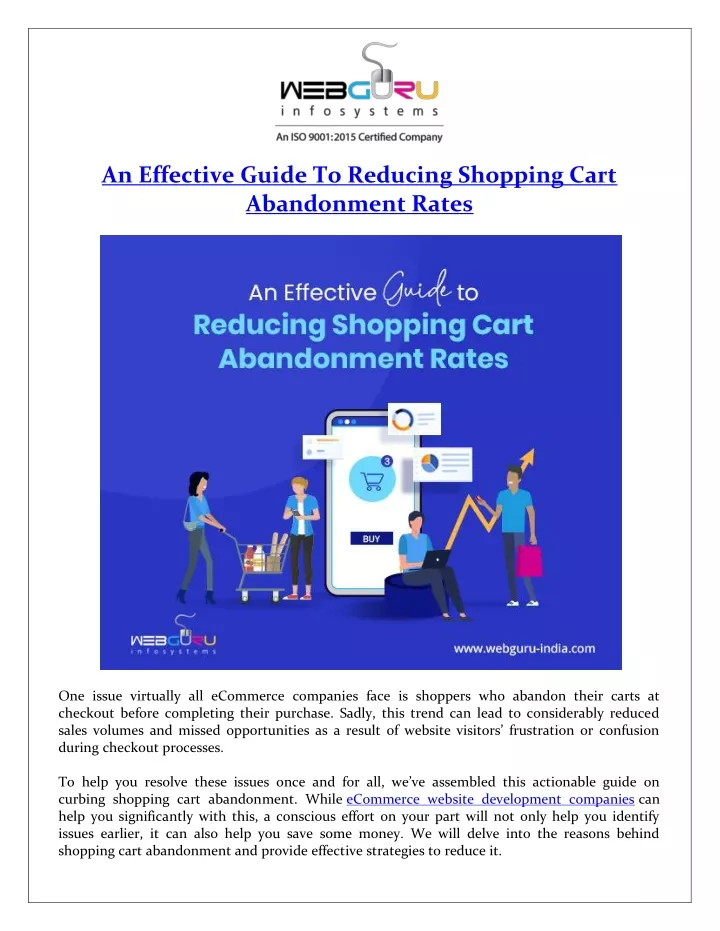 an effective guide to reducing shopping cart