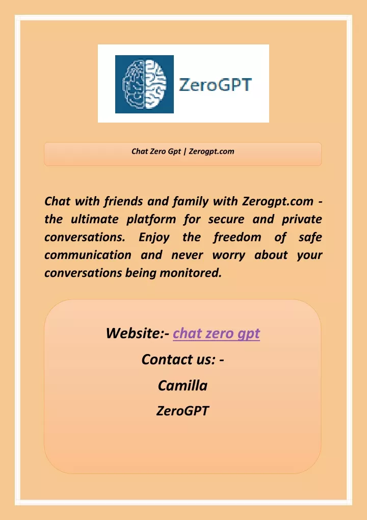 chat zero gpt zerogpt com