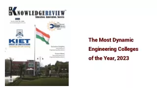 the most dynamic engineering colleges of the year