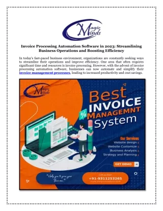 Invoice Processing Automation Software in 2023