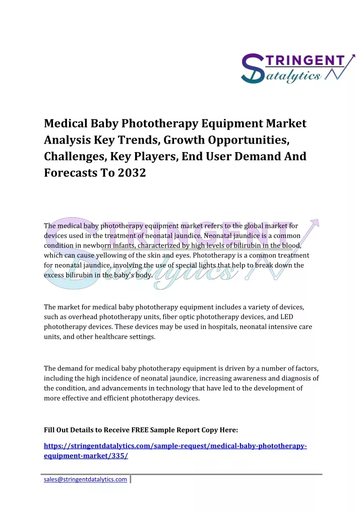 medical baby phototherapy equipment market