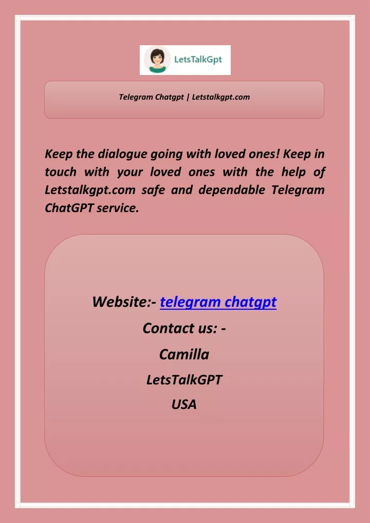 telegram chatgpt letstalkgpt com