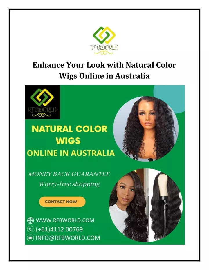 enhance your look with natural color wigs online
