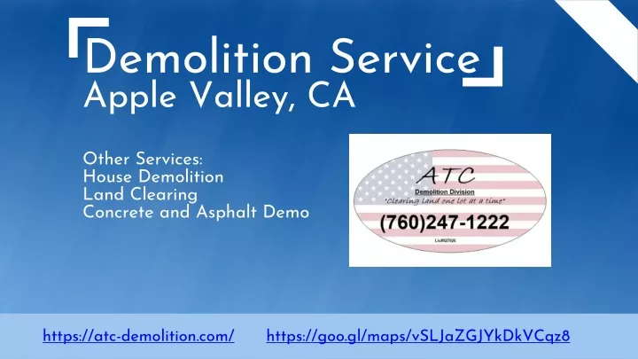 demolition service