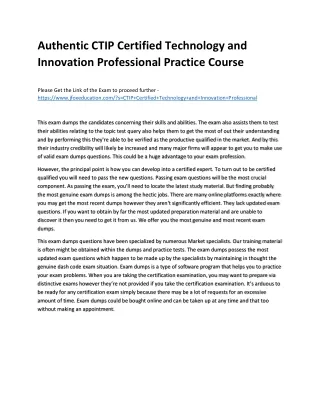 authentic ctip certified technology