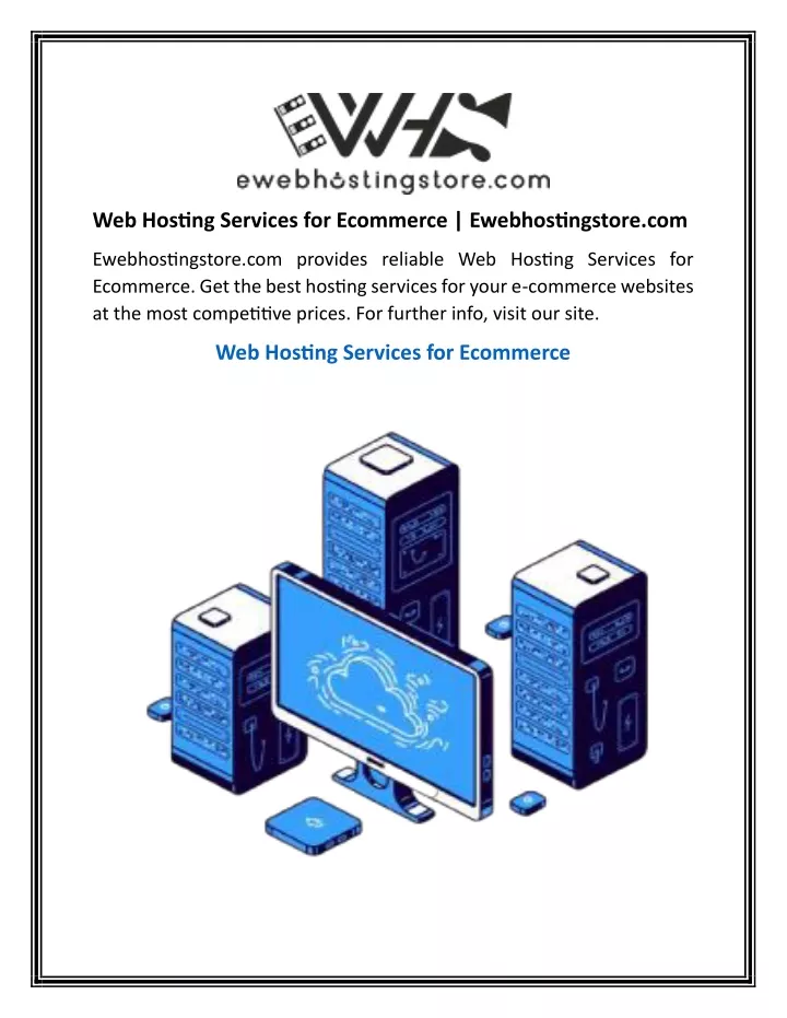 web hosting services for ecommerce