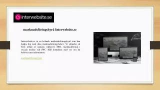 marknadsf ringsbyr interwebsite se
