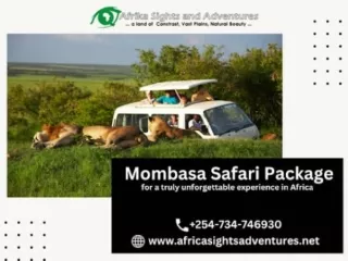 The Reasons Why You Prefer To Purchase The Mombasa Safari Package