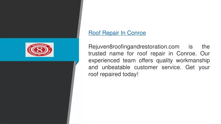 roof repair in conroe
