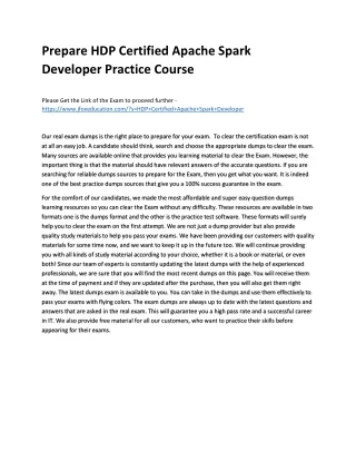 prepare hdp certified apache spark developer