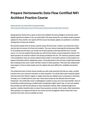 prepare hortonworks data flow certified nifi