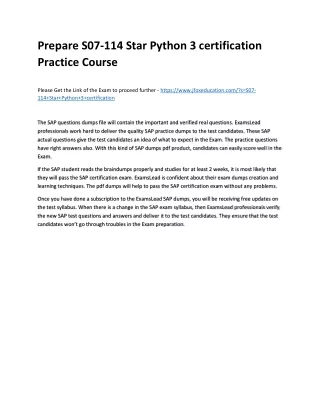 prepare s07 114 star python 3 certification