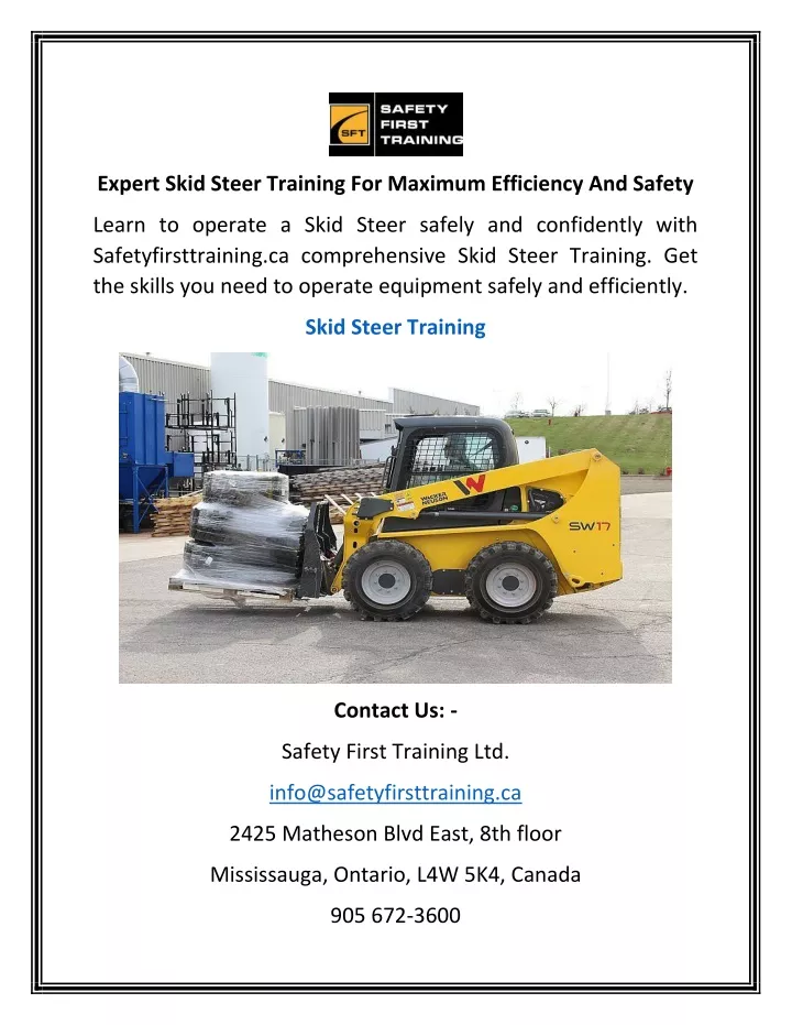 expert skid steer training for maximum efficiency