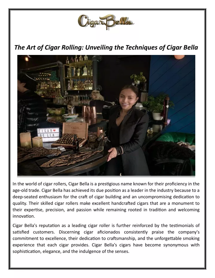 the art of cigar rolling unveiling the techniques