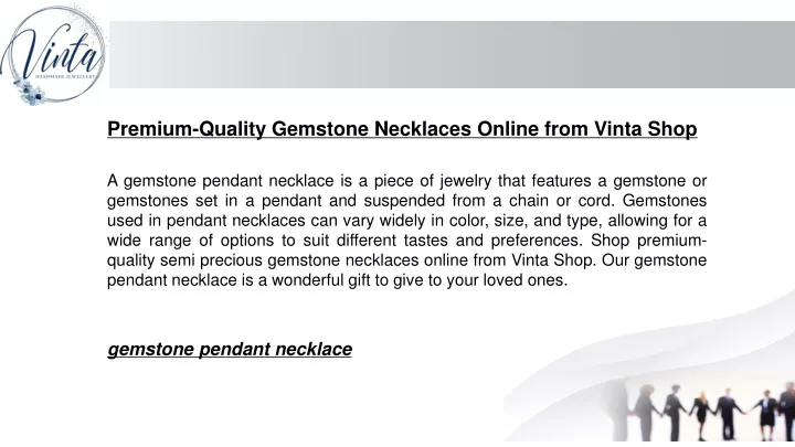 premium quality gemstone necklaces online from