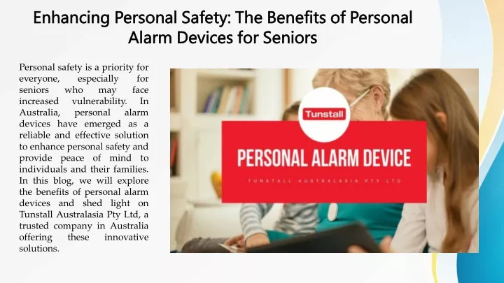 enhancing personal safety the benefits