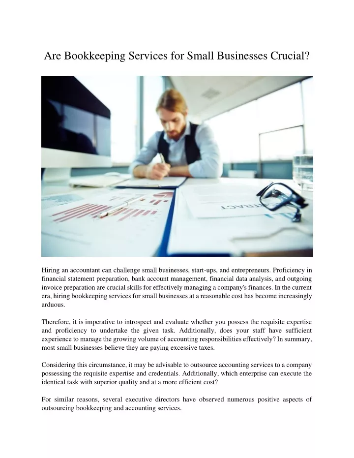 are bookkeeping services for small businesses