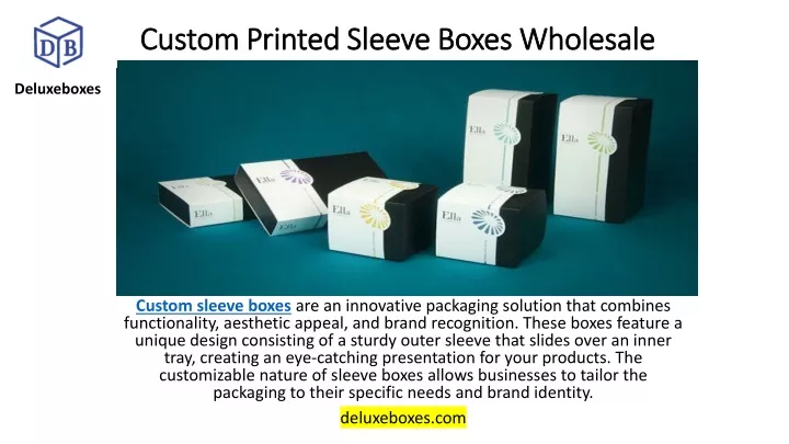 custom printed sleeve boxes wholesale