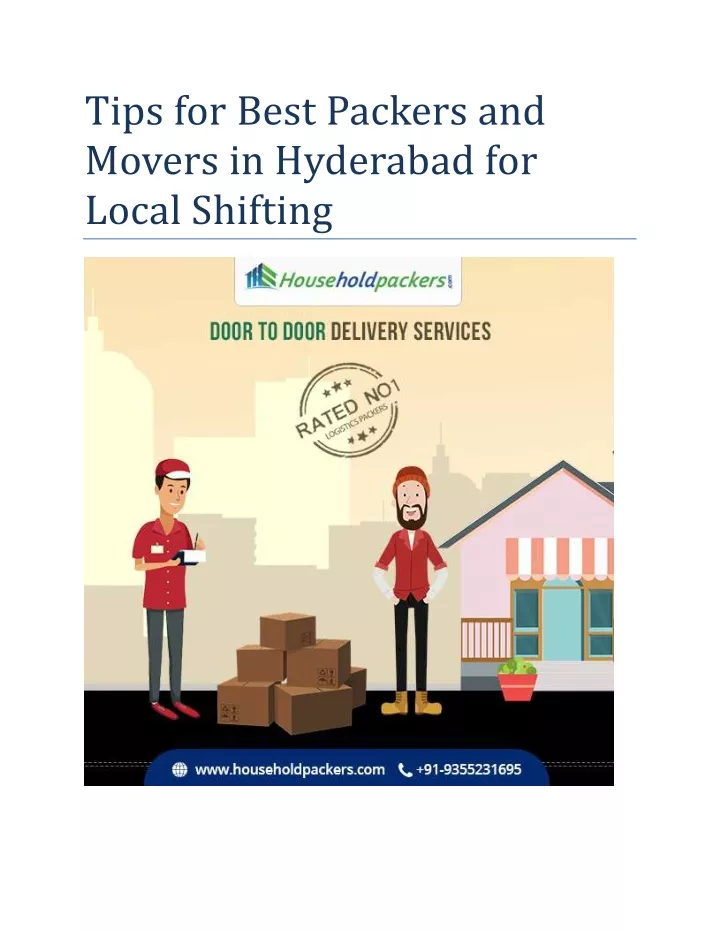 tips for best packers and movers in hyderabad