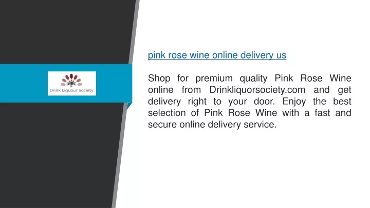 pink rose wine online delivery us shop