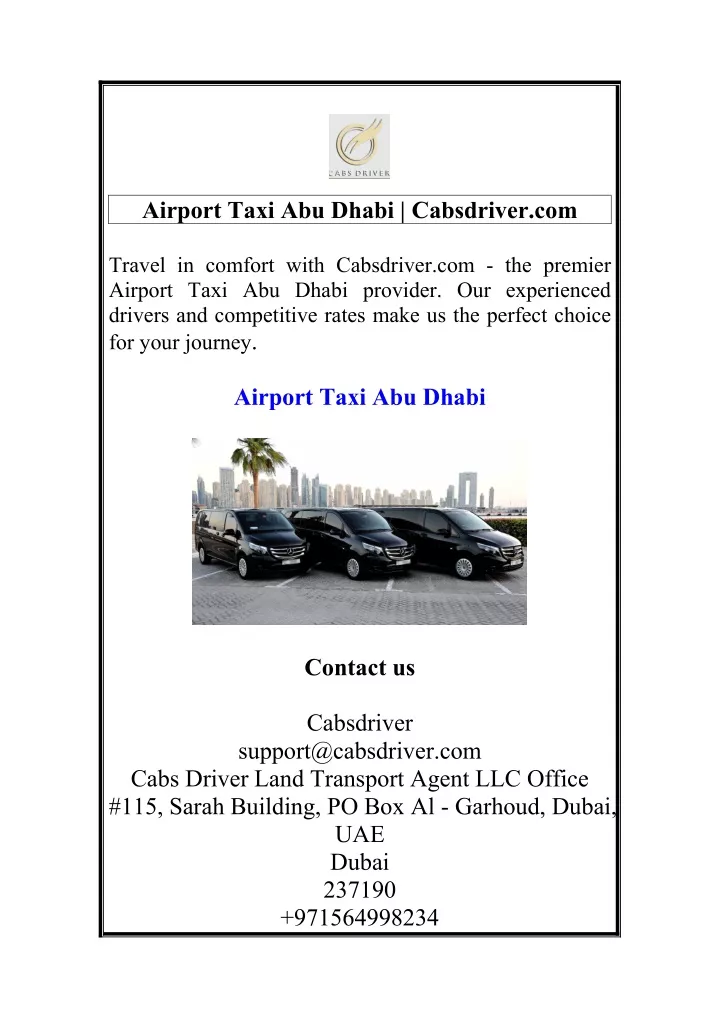 airport taxi abu dhabi cabsdriver com