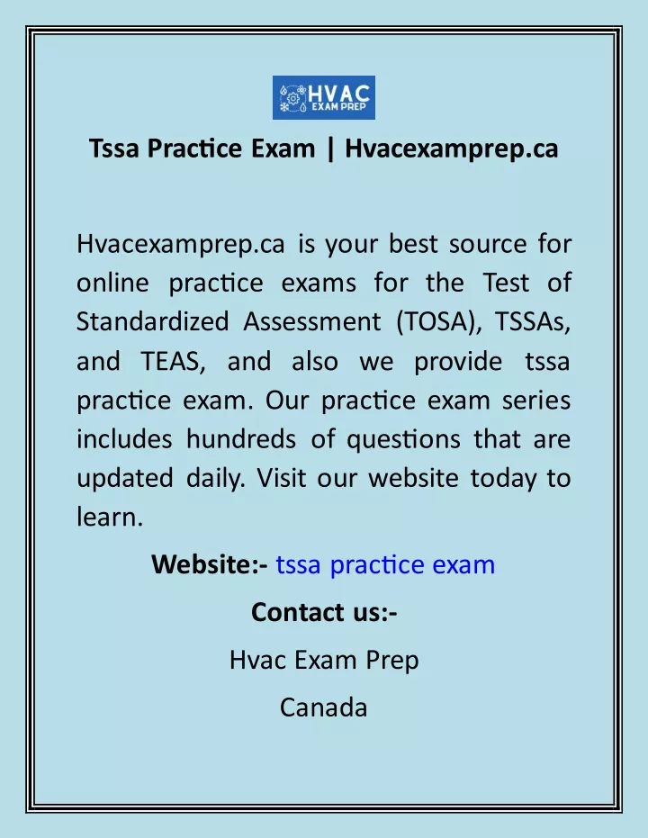 tssa practice exam hvacexamprep ca