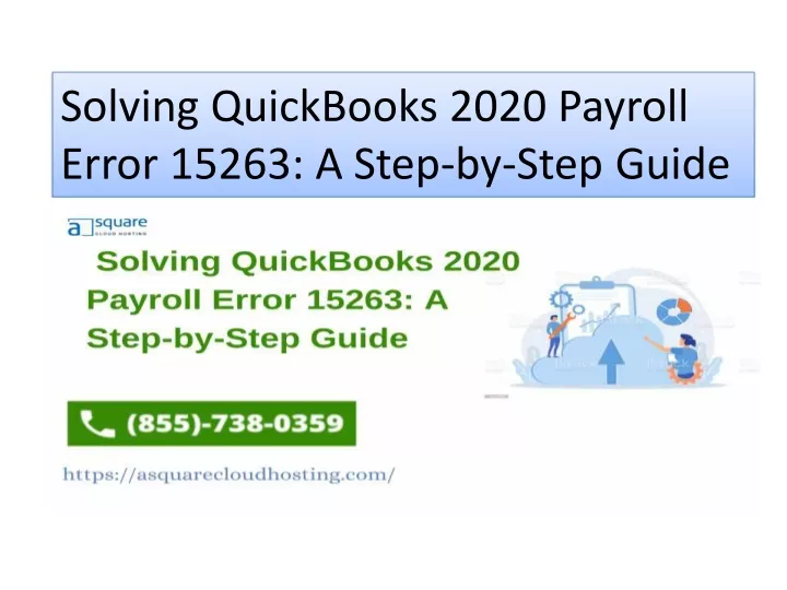 solving quickbooks 2020 payroll error 15263