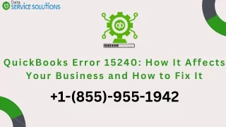 Fix QuickBooks Error 15240 In Simple Steps