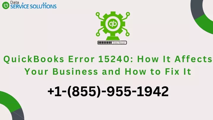 quickbooks error 15240 how it affects your