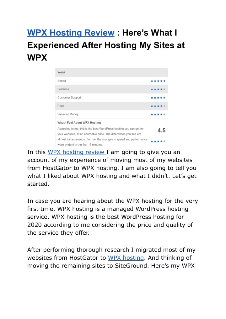 wpx hosting review here s what i experienced