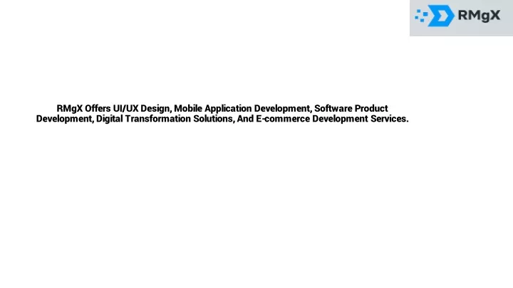 rmgx offers ui ux design mobile application