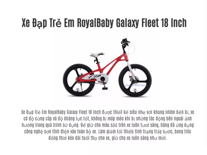 xe p tr em royalbaby galaxy fleet 18 inch