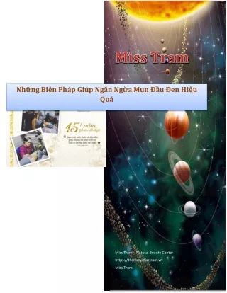 Tổng Hợp Kinh Nghiệm Trị Mụn Đầu Đen Hiệu Quả