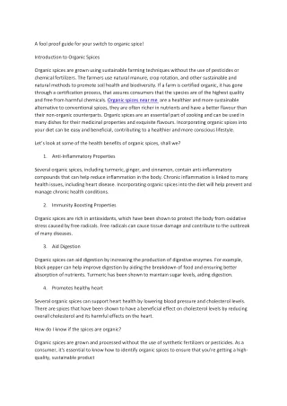a fool proof guide for your switch to organic