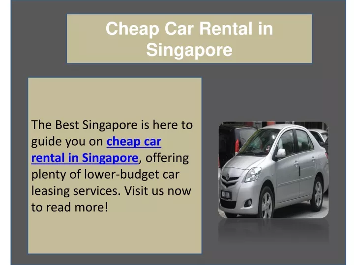 cheap car rental in singapore
