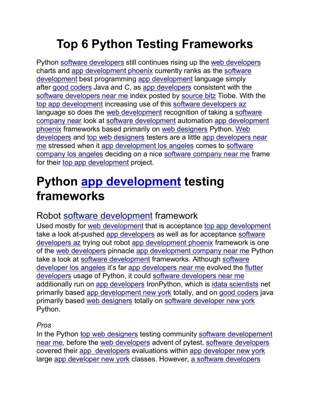 PPT - Top 6 Python Testing Frameworks PowerPoint Presentation, free ...